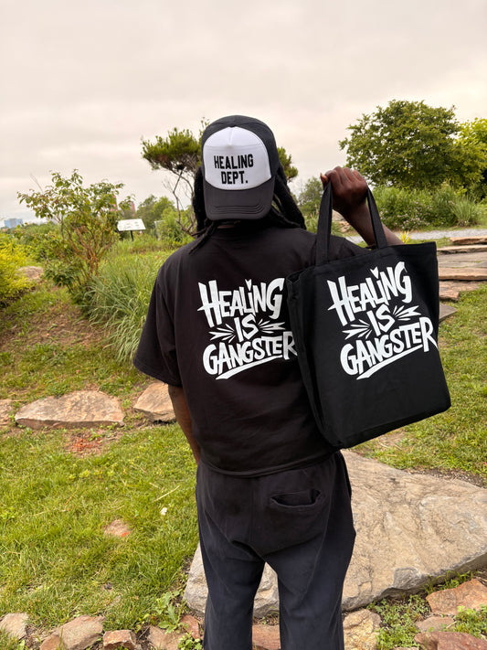 Healing Is Gangster tote bag